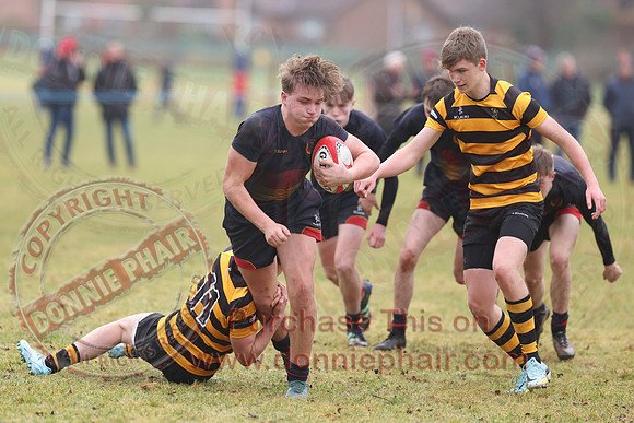 Enniskillen Royall GS 1st AX (13) V RBAI 1st XV (29) in Schools Cup Rugby-20