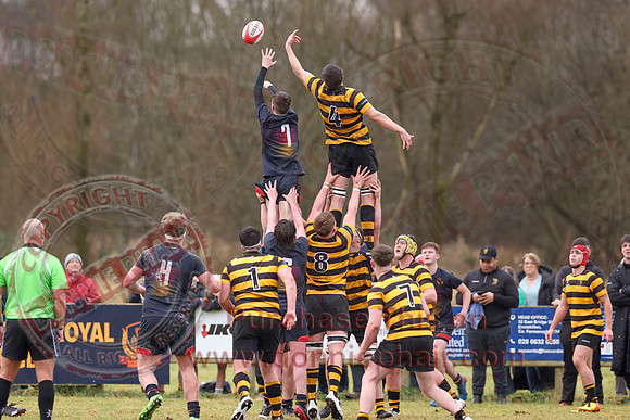 Enniskillen Royall GS 1st AX (13) V RBAI 1st XV (29) in Schools Cup Rugby-21