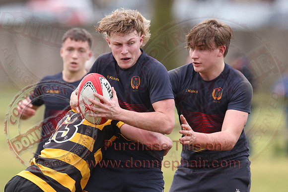 Enniskillen Royall GS 1st AX (13) V RBAI 1st XV (29) in Schools Cup Rugby-23