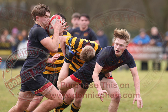 Enniskillen Royall GS 1st AX (13) V RBAI 1st XV (29) in Schools Cup Rugby-26