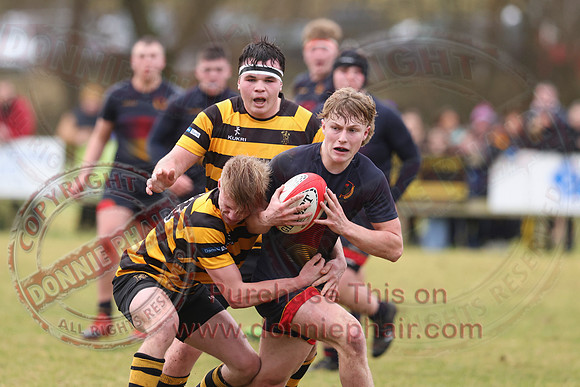Enniskillen Royall GS 1st AX (13) V RBAI 1st XV (29) in Schools Cup Rugby-24