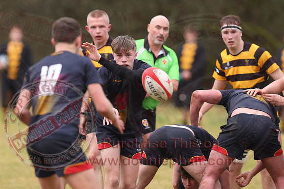 Enniskillen Royall GS 1st AX (13) V RBAI 1st XV (29) in Schools Cup Rugby-27