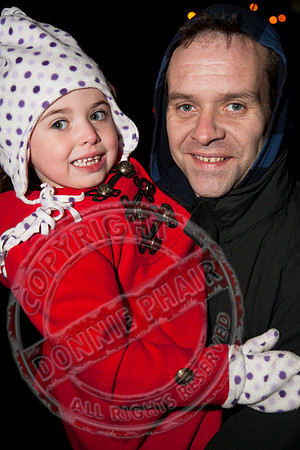 Turning on the Christmas Lights In Newtownbutler.