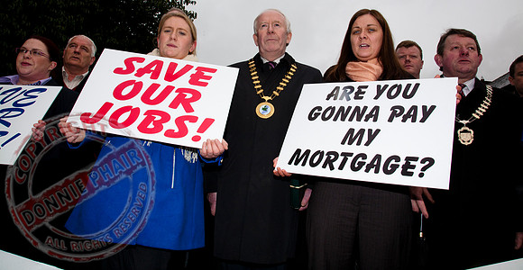 Quinn Insurance Protest in Cavan Town.