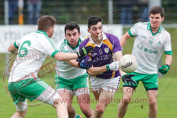 Derrygonnelly (1-14) V Ederney (1-5) in Senior GAA Football Quarter-Final Championship Replay.