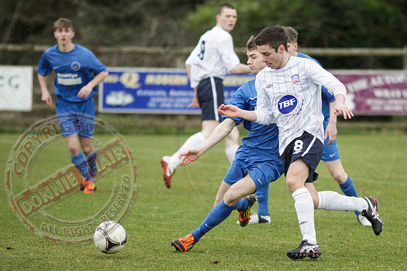 Ballinamallard Youth (1) V Coleraine Colts (0) in IFA Youth League.