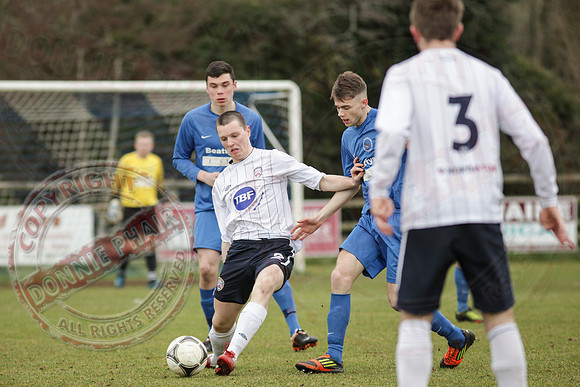 Ballinamallard Youth (1) V Coleraine Colts (0) in IFA Youth League.