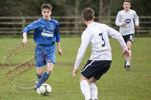 Ballinamallard Youth (1) V Coleraine Colts (0) in IFA Youth League.