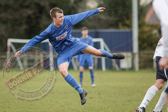 Ballinamallard Youth (1) V Coleraine Colts (0) in IFA Youth League.