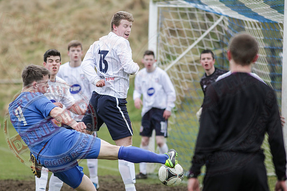 Ballinamallard Youth (1) V Coleraine Colts (0) in IFA Youth League.
