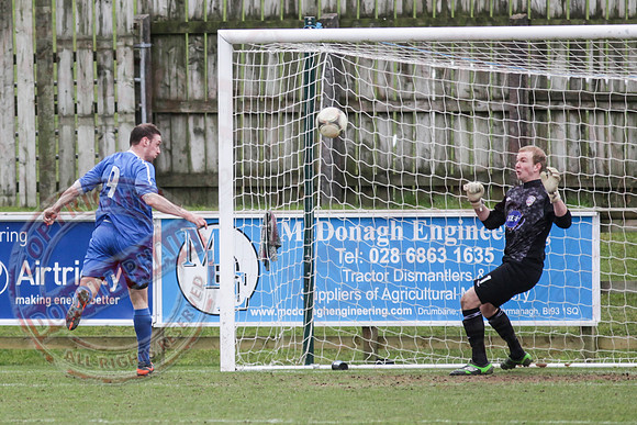 Ballinamallard United Reserves (4) V Coleraine Reserves (2) in IFA Reserve League.