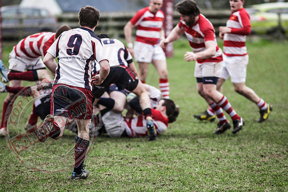 Enniskillen 1st XV (27) Versus Randalstown (5) in Rugby.