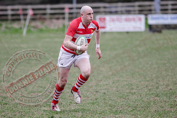 Enniskillen 1st XV (27) Versus Randalstown (5) in Rugby.