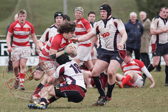 Enniskillen 1st XV (27) Versus Randalstown (5) in Rugby.