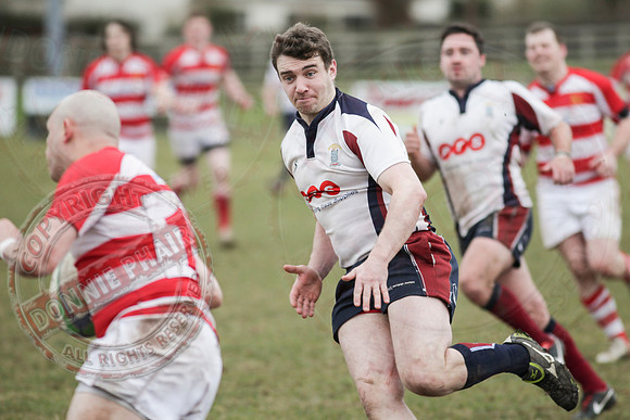 Enniskillen 1st XV (27) Versus Randalstown (5) in Rugby.