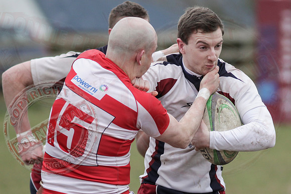 Enniskillen 1st XV (27) Versus Randalstown (5) in Rugby.