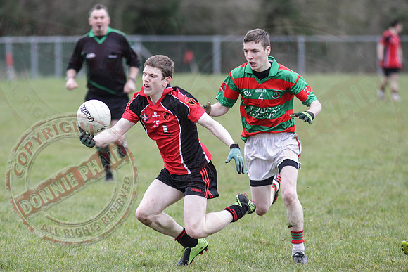 Maguiresbridge (1-7) V Lisnaskea Emmetts (0-14) in Minor GAA Football League Division three.