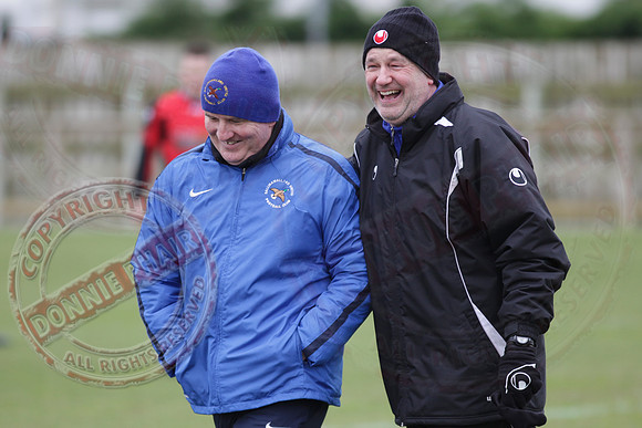 Ballinamallard United FC (4) V Dungannon Swifts (0) in IFA Premiership.