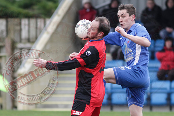 Ballinamallard United FC (4) V Dungannon Swifts (0) in IFA Premiership.