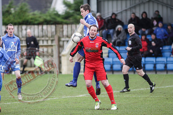 Ballinamallard United FC (4) V Dungannon Swifts (0) in IFA Premiership.