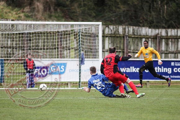 Ballinamallard United FC (4) V Dungannon Swifts (0) in IFA Premiership.