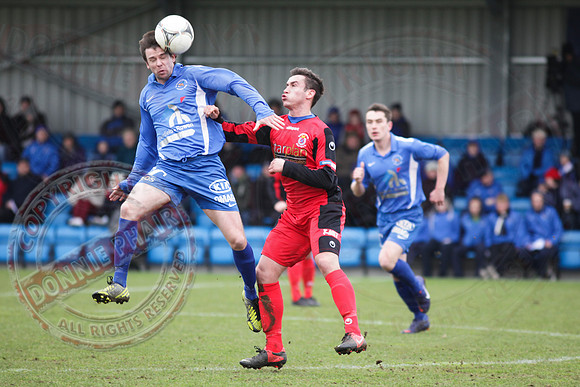 Ballinamallard United FC (4) V Dungannon Swifts (0) in IFA Premiership.