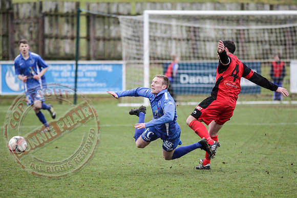 Ballinamallard United FC (4) V Dungannon Swifts (0) in IFA Premiership.