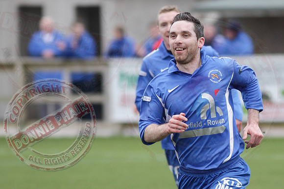 Ballinamallard United FC (4) V Dungannon Swifts (0) in IFA Premiership.
