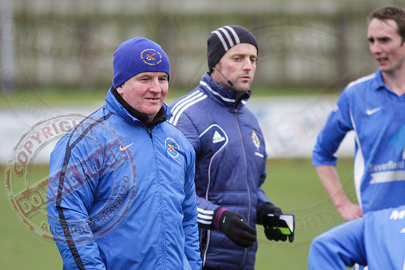 Ballinamallard United FC (4) V Dungannon Swifts (0) in IFA Premiership.