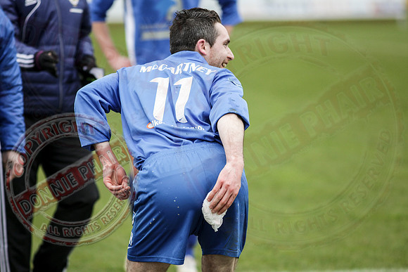 Ballinamallard United FC (4) V Dungannon Swifts (0) in IFA Premiership.