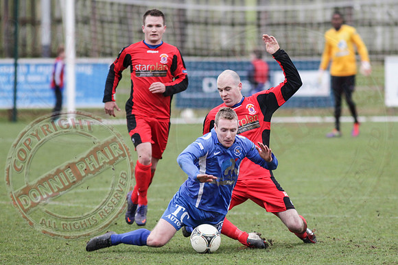 Ballinamallard United FC (4) V Dungannon Swifts (0) in IFA Premiership.