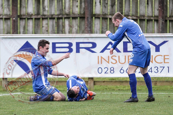 Ballinamallard United FC (4) V Dungannon Swifts (0) in IFA Premiership.