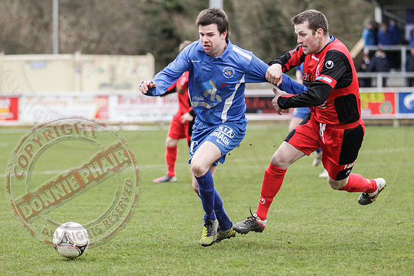 Ballinamallard United FC (4) V Dungannon Swifts (0) in IFA Premiership.