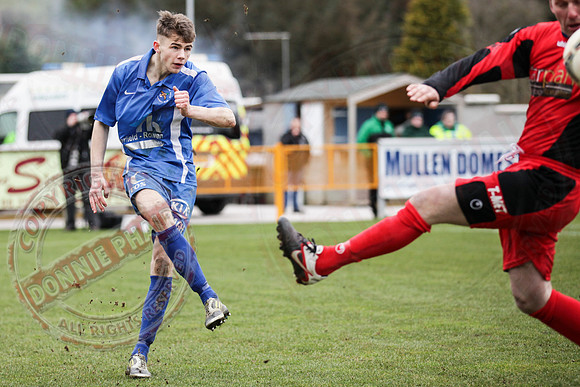 Ballinamallard United FC (4) V Dungannon Swifts (0) in IFA Premiership.