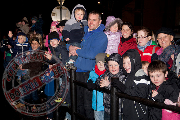 Turning on the Christmas Lights In Newtownbutler.