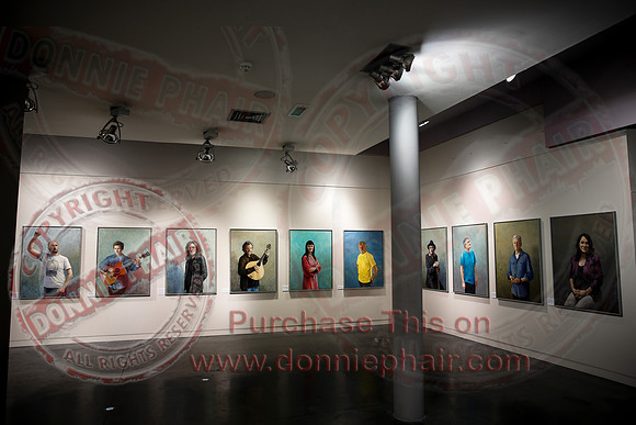 Julian Friers Portrait Exhibtion in Higher Bridges Gallery.