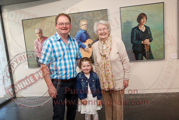 Julian Friers Portrait Exhibtion in Higher Bridges Gallery.