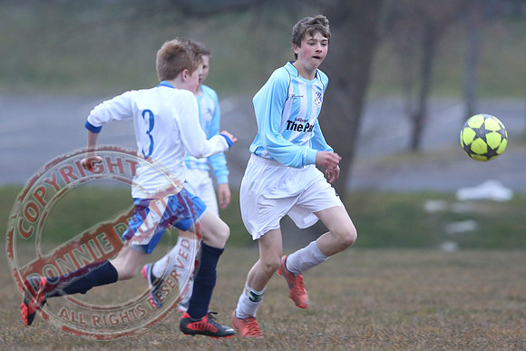 Enniskillen Athletic (2) V Lisbellaw United (4) in U15 Brendan Keogh Youth League.