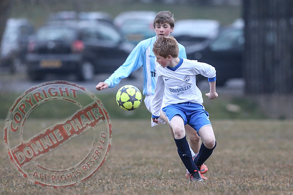 Enniskillen Athletic (2) V Lisbellaw United (4) in U15 Brendan Keogh Youth League.