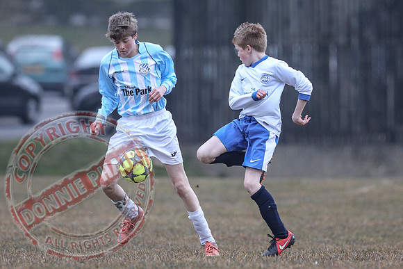 Enniskillen Athletic (2) V Lisbellaw United (4) in U15 Brendan Keogh Youth League.