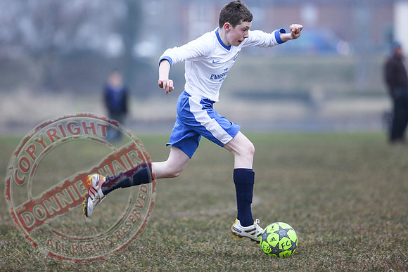Enniskillen Athletic (2) V Lisbellaw United (4) in U15 Brendan Keogh Youth League.
