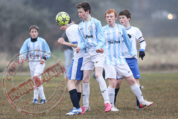 Enniskillen Athletic (2) V Lisbellaw United (4) in U15 Brendan Keogh Youth League.
