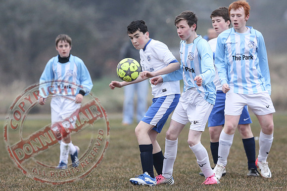 Enniskillen Athletic (2) V Lisbellaw United (4) in U15 Brendan Keogh Youth League.
