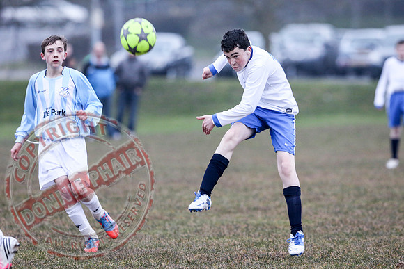 Enniskillen Athletic (2) V Lisbellaw United (4) in U15 Brendan Keogh Youth League.