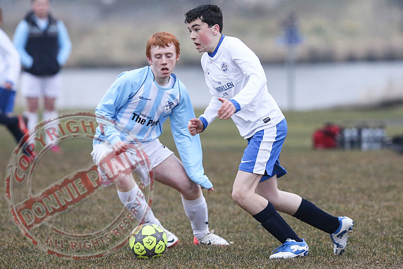 Enniskillen Athletic (2) V Lisbellaw United (4) in U15 Brendan Keogh Youth League.