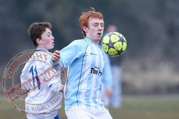 Enniskillen Athletic (2) V Lisbellaw United (4) in U15 Brendan Keogh Youth League.