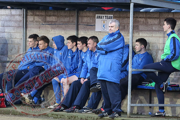 Ballinamallard Youth (1) V Linfield (3) in Harry Cavan Cup Final in Stangmore Park, Dungannon.