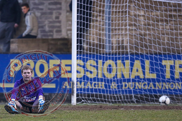Ballinamallard Youth (1) V Linfield (3) in Harry Cavan Cup Final in Stangmore Park, Dungannon.