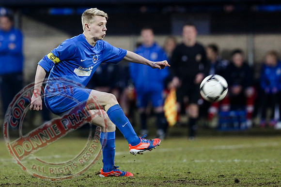 Ballinamallard Youth (1) V Linfield (3) in Harry Cavan Cup Final in Stangmore Park, Dungannon.