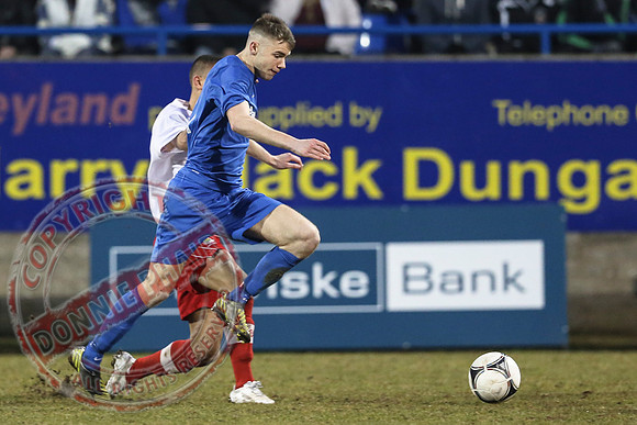 Ballinamallard Youth (1) V Linfield (3) in Harry Cavan Cup Final in Stangmore Park, Dungannon.
